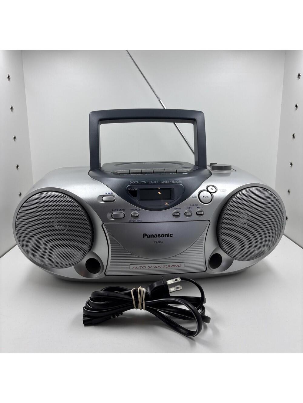 Panasonic RX-D14 Boombox CD Player AM/FM Radio Cassette Recorder - Tested Works